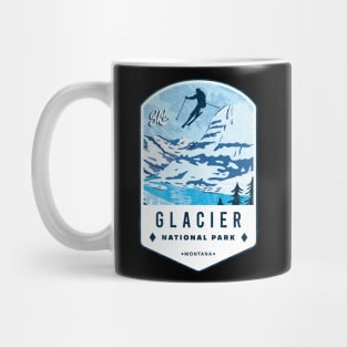 Ski Glacier National Park Montana Mug